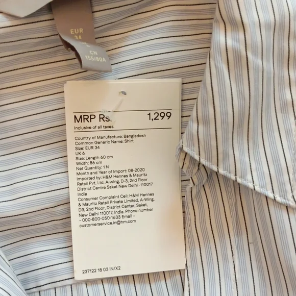 ✨H&M formal striped shirt - Picture 6 of 7